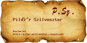 Pilár Szilveszter névjegykártya